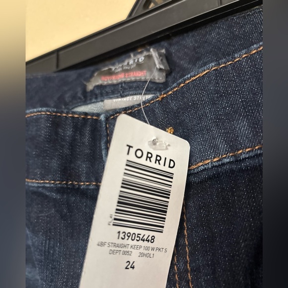 Torrid Blue Ankle Cropped Jeans Classic Denim - Picture 2 of 10